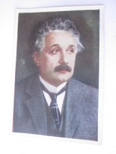 trading card 1928 ALBERT EINSTEIN physican Noble price Sammelbild SALEM unused