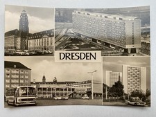 Ak Dresden Neubauten Omnibus Wartburg webergasse Hochhaus Rathaus Foto DDR 68