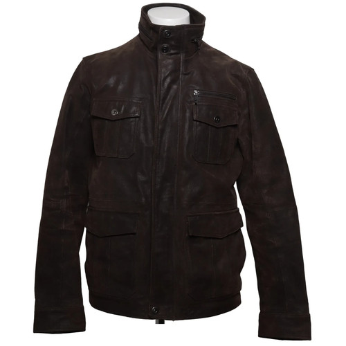 Solid lederjacke herren - !solid,,