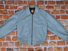 *REDSKINS VINTAGE LEDERJACKE*HELL BABY AQUA BLAU*CASUAL*GR: L*WIE NEU