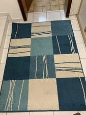 Teppich 120x160 Türkis/Petrol/beige