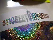 Aufkleber WUNSCHTEXT Rainbow