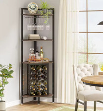 Moderner Bar Küchenschrank mit Ablagen Flaschen- und Gläserhalter