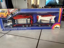 Siku 3810 MAN Lkw Zug mit Fußgängerbrücke selten rar guter Zustand OVP