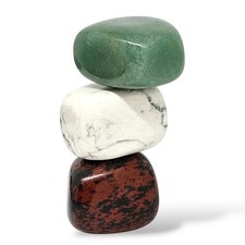 3 Trommelsteine: Magnesit