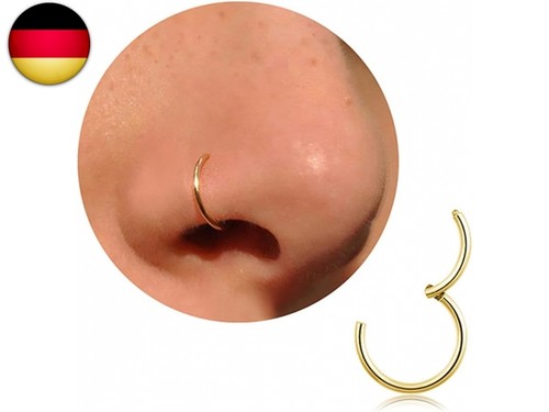 Nasenring gold silber dünn - nasenring,
