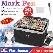 168Farbe Acrylstifte Marker Set Permanent Wasserfest Pen Für DIY Graffiti Steine