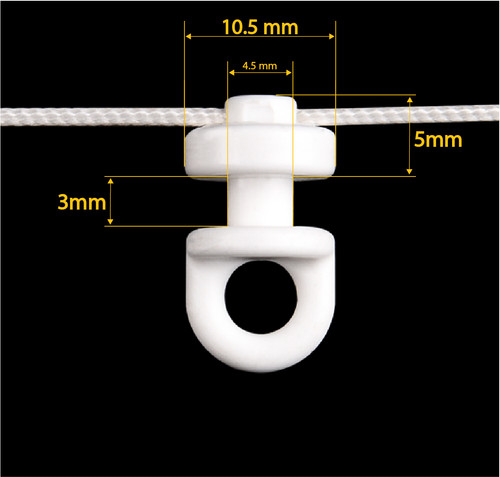Kordel mit drehgleiter - drehgleiter, 5m