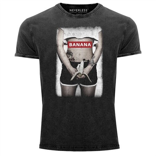 Herren vintage shirt fotopint - vintage,
