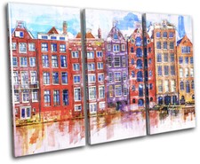Amsterdam Canal Colourful