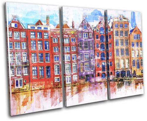 Amsterdam canal colourful - amsterdam,