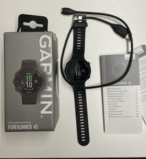 Garmin Forerunner 45 Schwarz Silikonarmband GPS Uhr mit OVP