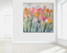 TOM KORS  "TULIPS IN A FIELD"