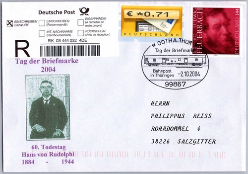 Tag der briefmarke gotha - tag,