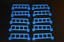 LEGO® DUPLO - 10 x Zaun Zaunteile Zäune Absperrung - BLAU