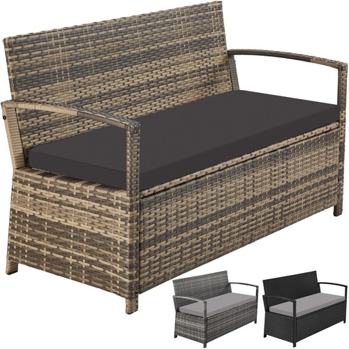 Gartenbank sitzbank polyrattan - sitzbank,