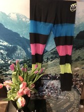 Adidas Original Mesa Block Rita ora Leggins neon Netzstoff bunt Größe 36