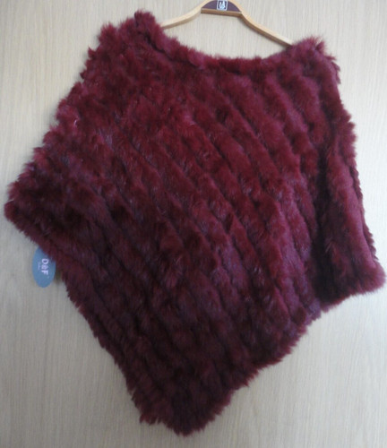 Pelzponcho echt poncho - pelzponcho,