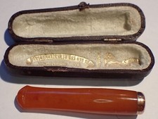 zigarettenspitze unbenutzt wie neu Bernstein Silber