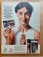 Gillette Contour Rasier Nassrasur 1985 Vintage Ad Werbung Reklame