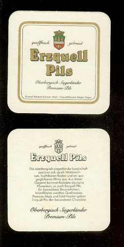 Bierdeckel erzquell bier - erzquell, (1)