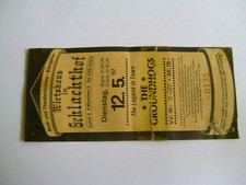 Konzertkarte The Groundhog 12.05.87 in München im Schlachthof.Ticket