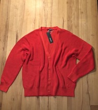 Neu Esprit Collection Damen Strickjacke Cardigian Zum Knöpfen Gr. XL Rot