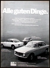 Alfa Romeo GTV 2000, GT Junior, GT 1600,  originale aus Werbung 1972