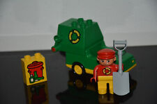 LEGO® DUPLO - 2613 - Müllwagen - Müllauto - grün - Fahrer - alt