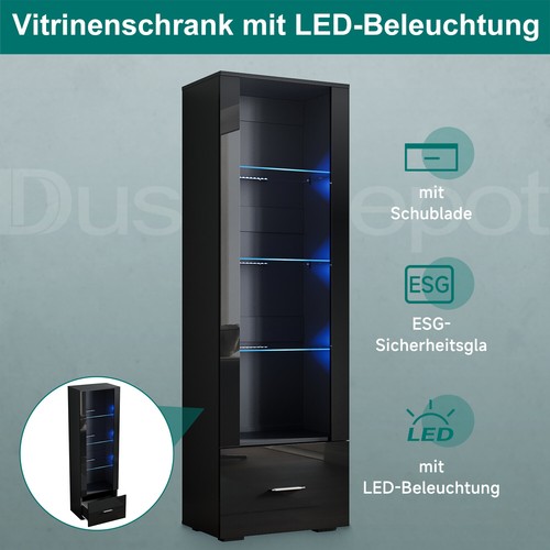 Vitrinenschrank highboard - vitrinenschrank,