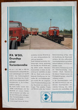 DDR-Prospekt GRUNDTYP Lkw Variantenreihe IFA W 50 L, VEB IFA Ludwigsf. brochure