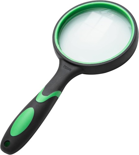 Lupe fach glas 75mm - 10,
