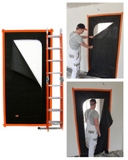 Bautür Staubtür Staubvorhang