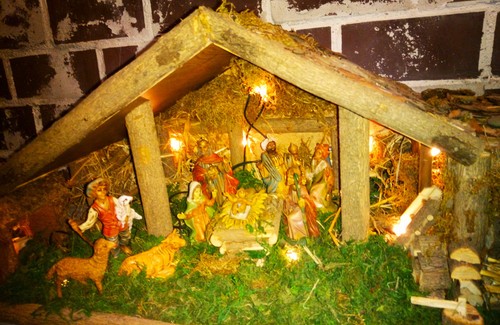 Dekorative weihnachtskrippe -  dekorative,