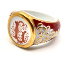 Antiker Porzellan Ring für