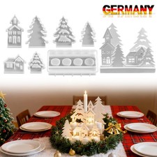 Silikonformen Gießformen Häuser, 7 Stück Silikonform Haus Gießform für Handwerk