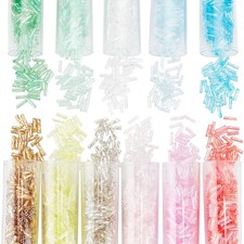 Glasperlen Stiftperlen Perlen Schmuckperlen Zylinder Gedreht 6x2mm 200 Stück