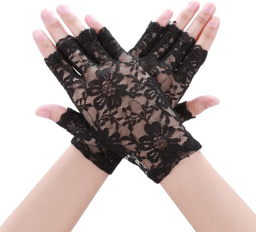 Damen spitzen handschuhe kurze - spitzen,