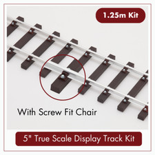 1,25m - 5" True Scale Display Track Kit - Screw Fit - PNR-10G - PNP Railways