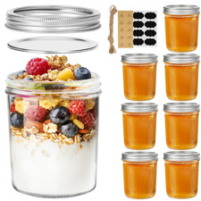 Mason Glas 473ml 8er Set Schraubdeckel