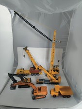 SIKU 6 Baufahrzeuge Metall Bagger kran Kipper Kranwagen Sammlung Konvolut