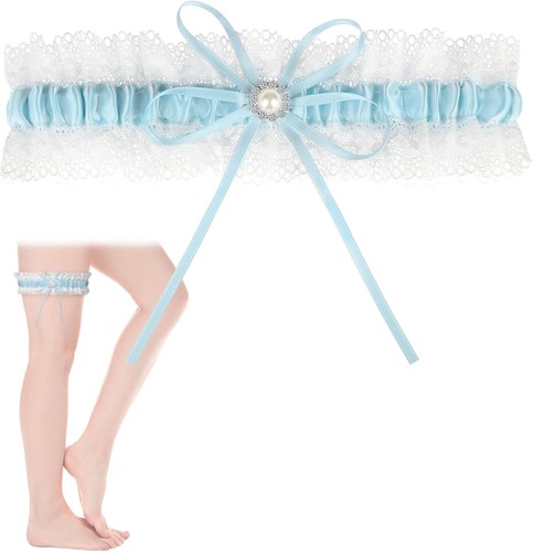 Braut strumpfband blau - strumpfband,