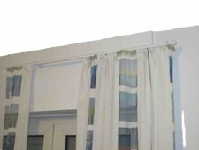 moderne Gardinenstange, Vorhangstange 2,10m lang weiß