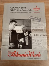ASKANIA Uhr Katalog/Faltblatt/Broschüre Sonderausgabe Pressespiegel 2006