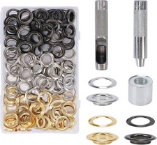 14 mm Ösenstanze Set 120 Teile Groß Plane Ösen Set 3 Farben Metall Set