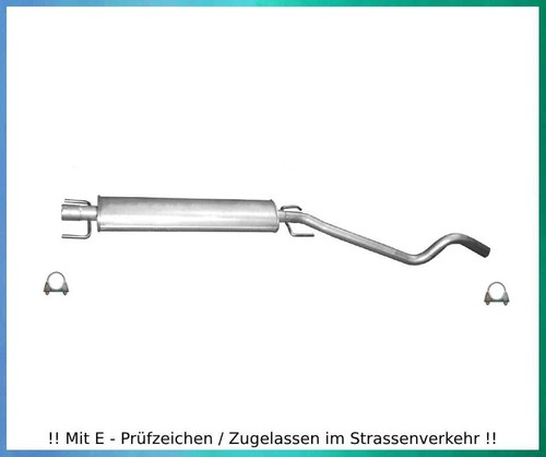 Mittelschalldämpfer für opel - mittelschalldämpfer,