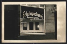 Ansichtskarte Schuhmacherei von Kaspar Nievelstein 