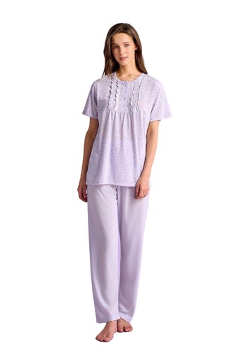 Damen pyjama set schlafanzug - pyjama,