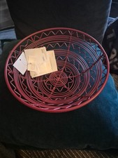 Ikea Obstschale, DM 19 cm aus Metall , rot wie abgebildet