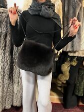 Fuchstasche Pelztasche schwarz Pelzmuff Pelz Tasche Fuchs Muff Fox Fur Bag Volpe